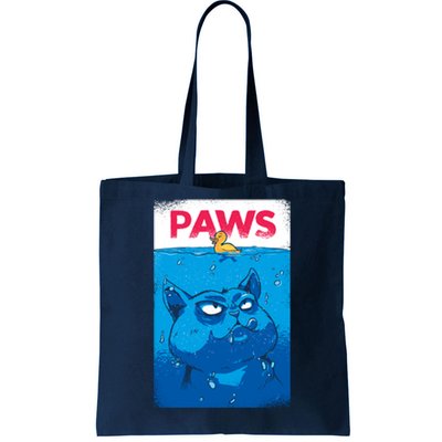 Paws Angry Cat Movie Poster Tote Bag