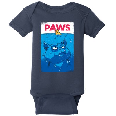 Paws Angry Cat Movie Poster Baby Bodysuit