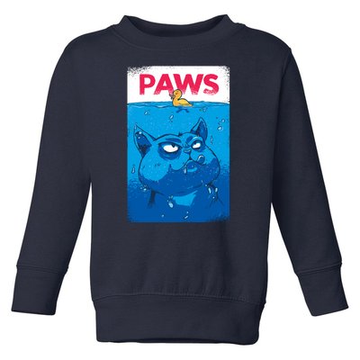 Paws Angry Cat Movie Poster Toddler Sweatshirt