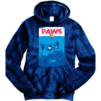 Paws Angry Cat Movie Poster Tie Dye Hoodie