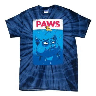 Paws Angry Cat Movie Poster Tie-Dye T-Shirt