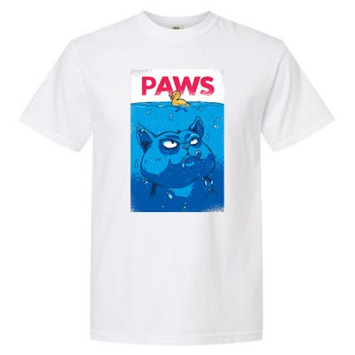 Paws Angry Cat Movie Poster Garment-Dyed Heavyweight T-Shirt