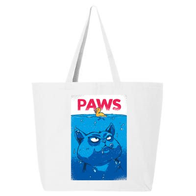 Paws Angry Cat Movie Poster 25L Jumbo Tote