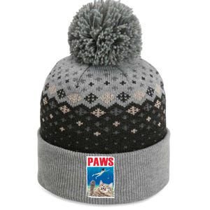 Paws Cat Movie Poster The Baniff Cuffed Pom Beanie