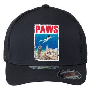 Paws Cat Movie Poster Flexfit Unipanel Trucker Cap