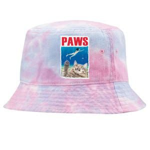 Paws Cat Movie Poster Tie-Dyed Bucket Hat