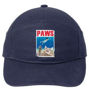 Paws Cat Movie Poster 7-Panel Snapback Hat