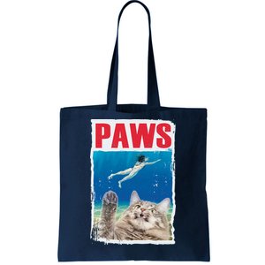 Paws Cat Movie Poster Tote Bag