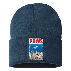 Paws Cat Movie Poster Sustainable Knit Beanie