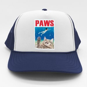 Paws Cat Movie Poster Trucker Hat