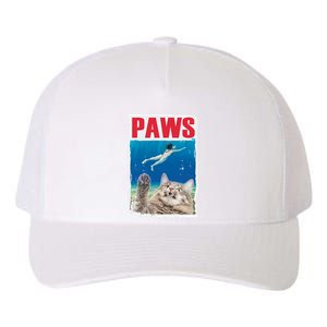 Paws Cat Movie Poster Yupoong Adult 5-Panel Trucker Hat