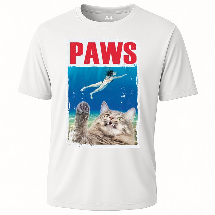 Paws Cat Movie Poster Cooling Performance Crew T-Shirt