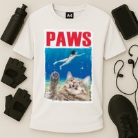 Paws Cat Movie Poster Cooling Performance Crew T-Shirt