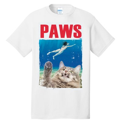 Paws Cat Movie Poster Tall T-Shirt