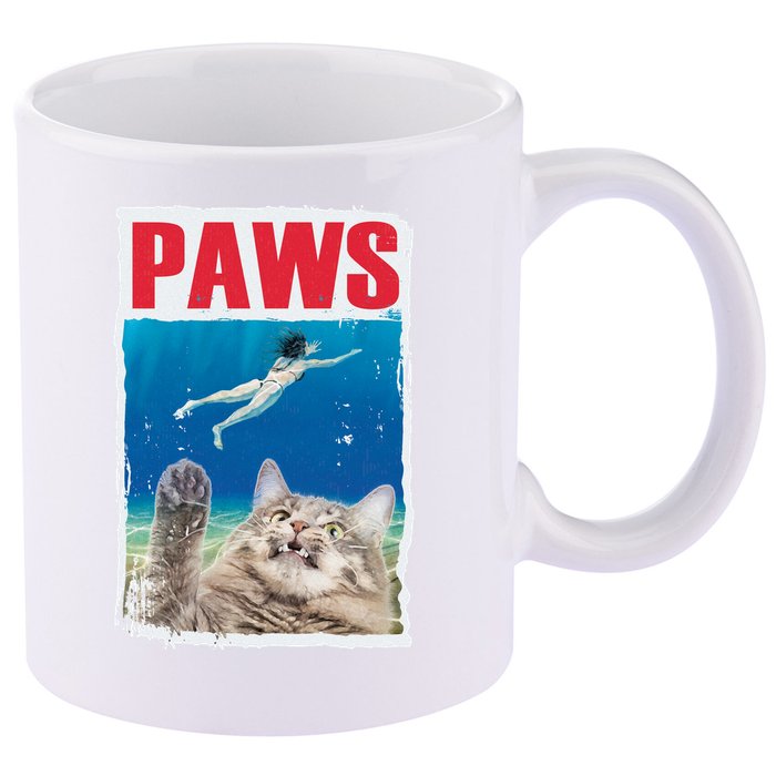 Paws Cat Movie Poster 11oz C Handle Ceramic Mug