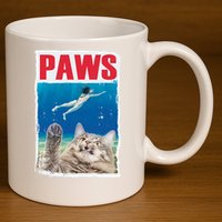 Paws Cat Movie Poster 11oz C Handle Ceramic Mug