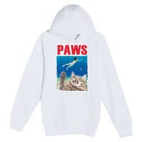 Paws Cat Movie Poster Premium Pullover Hoodie