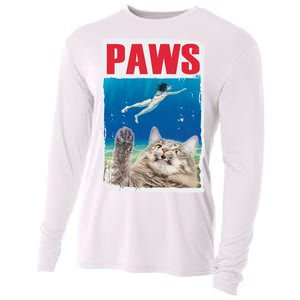 Paws Cat Movie Poster Cooling Performance Long Sleeve Crew