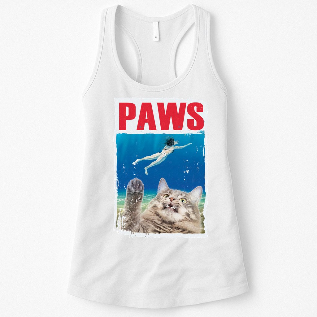 Paws Cat Movie Poster Womens Tank Top