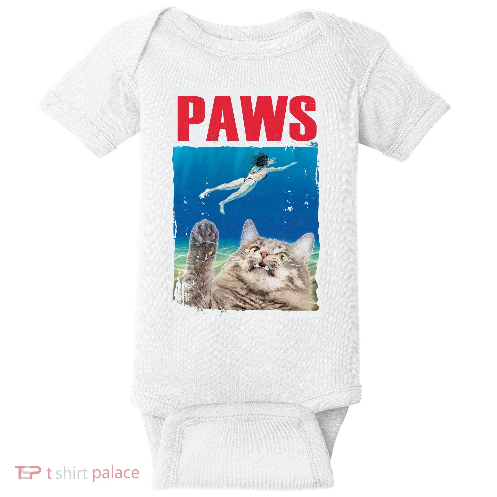 Paws Cat Movie Poster Baby Bodysuit