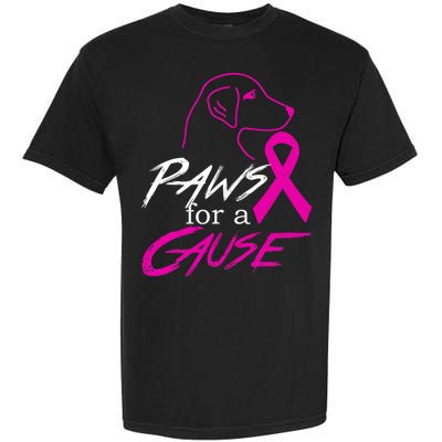 Paws For A Cause Breast Cancer Garment-Dyed Heavyweight T-Shirt