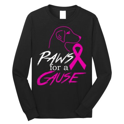 Paws For A Cause Breast Cancer Long Sleeve Shirt