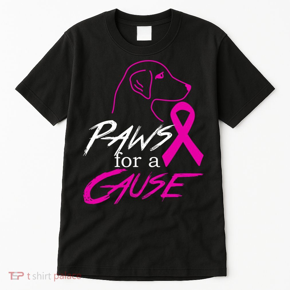 Paws For A Cause Breast Cancer Tall T-Shirt