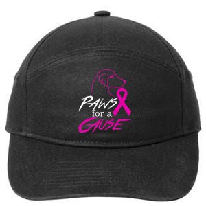 Paws For A Cause Breast Cancer 7-Panel Snapback Hat