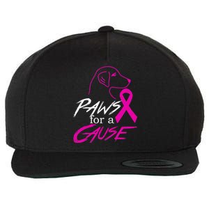 Paws For A Cause Breast Cancer Wool Snapback Cap