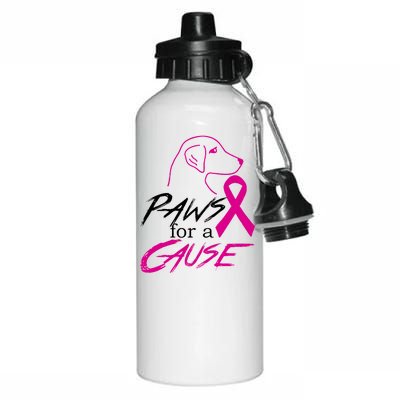 Paws For A Cause Breast Cancer Aluminum Water Bottle