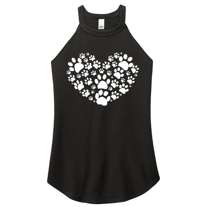 Paws Of Heart Women's Perfect Tri Rocker Tank