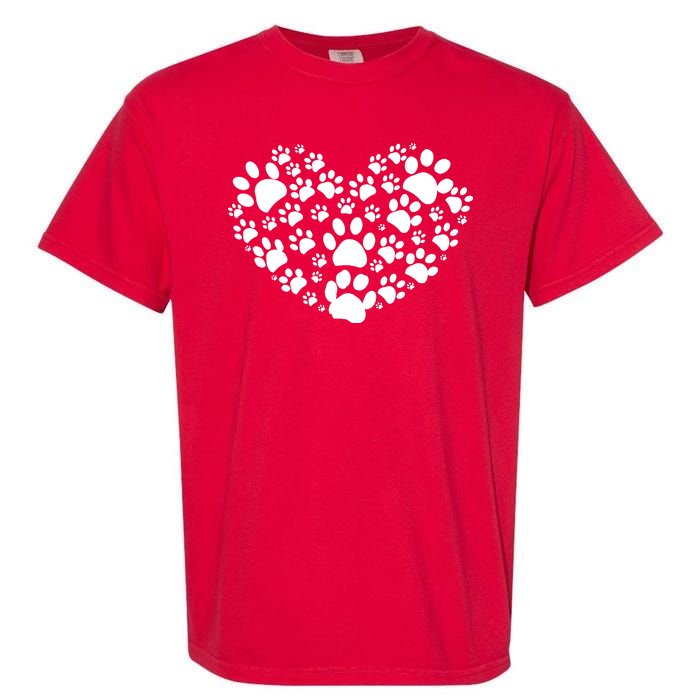 Paws Of Heart Garment-Dyed Heavyweight T-Shirt