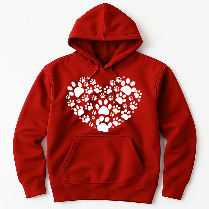 Paws Of Heart Hoodie