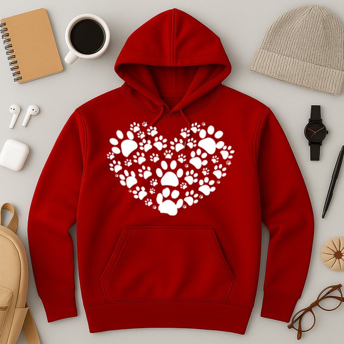 Paws Of Heart Hoodie