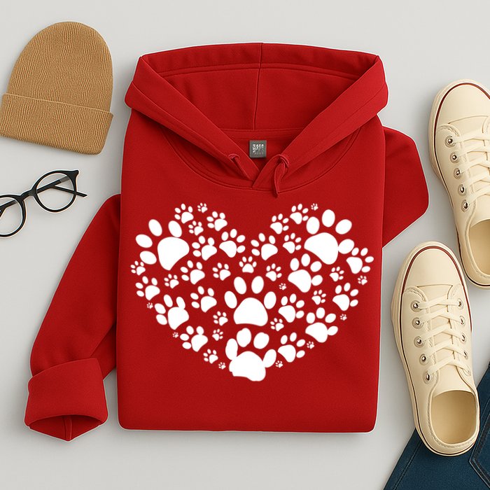 Paws Of Heart Hoodie