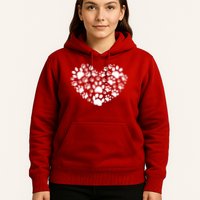 Paws Of Heart Hoodie
