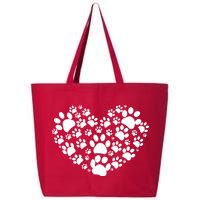 Paws Of Heart 25L Jumbo Tote
