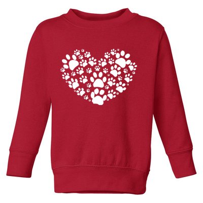 Paws Of Heart Toddler Sweatshirt