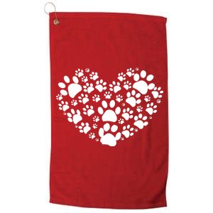 Paws Of Heart Platinum Collection Golf Towel