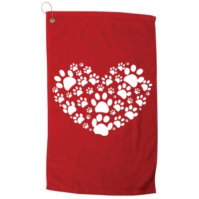 Paws Of Heart Golf Towel