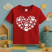 Paws Of Heart Toddler T-Shirt