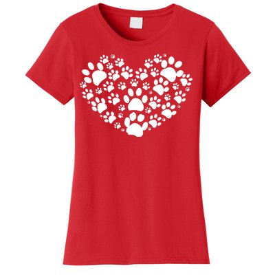 Paws Of Heart Women's T-Shirt