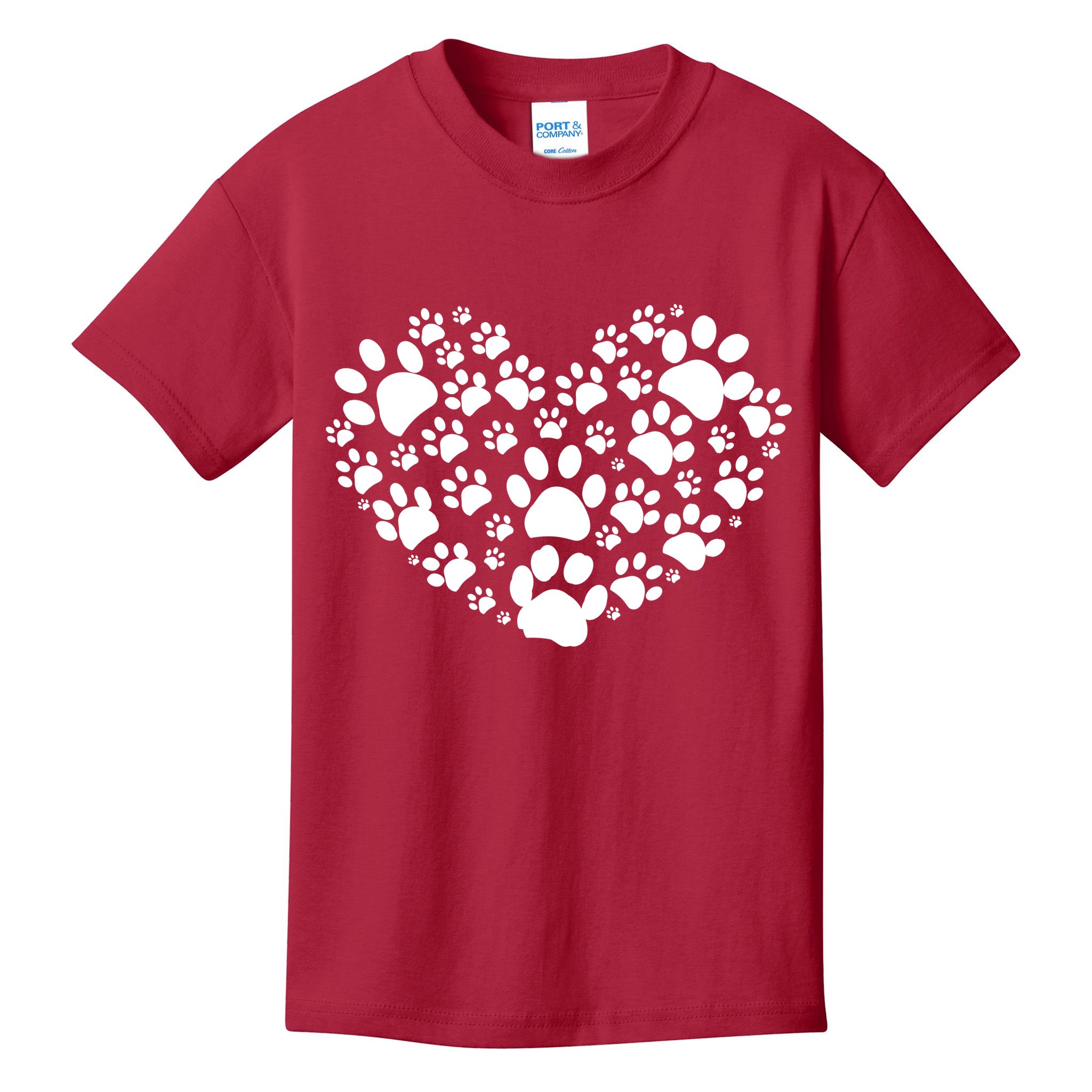 Paws Of Heart Kids T-Shirt