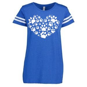 Paws Of Heart Enza Ladies Jersey Football T-Shirt