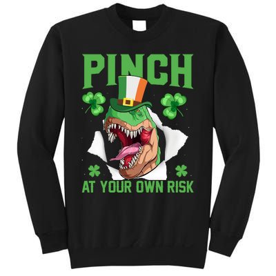 Pinch At Your Own Risk Funny Saying Patricks Day Sweatshirt