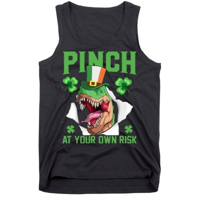 Pinch At Your Own Risk Funny Saying Patricks Day Tank Top