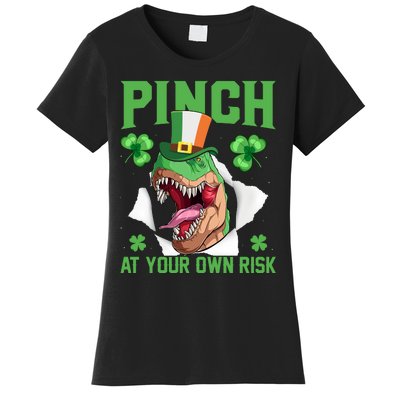 Pinch At Your Own Risk Funny Saying Patricks Day Women's T-Shirt