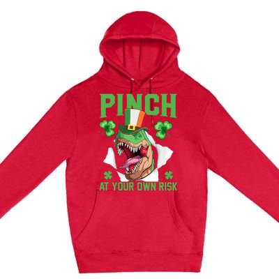 Pinch At Your Own Risk Funny Saying Patricks Day Premium Pullover Hoodie