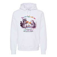 Proud Ally You Are Safe With Me Lgbt Pride Month Premium Hoodie