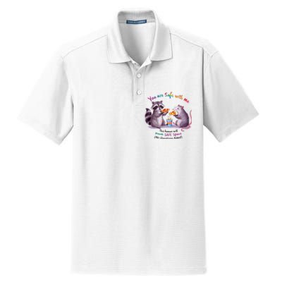 Proud Ally You Are Safe With Me Lgbt Pride Month Dry Zone Grid Polo